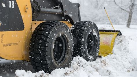 snow tires for skid loader